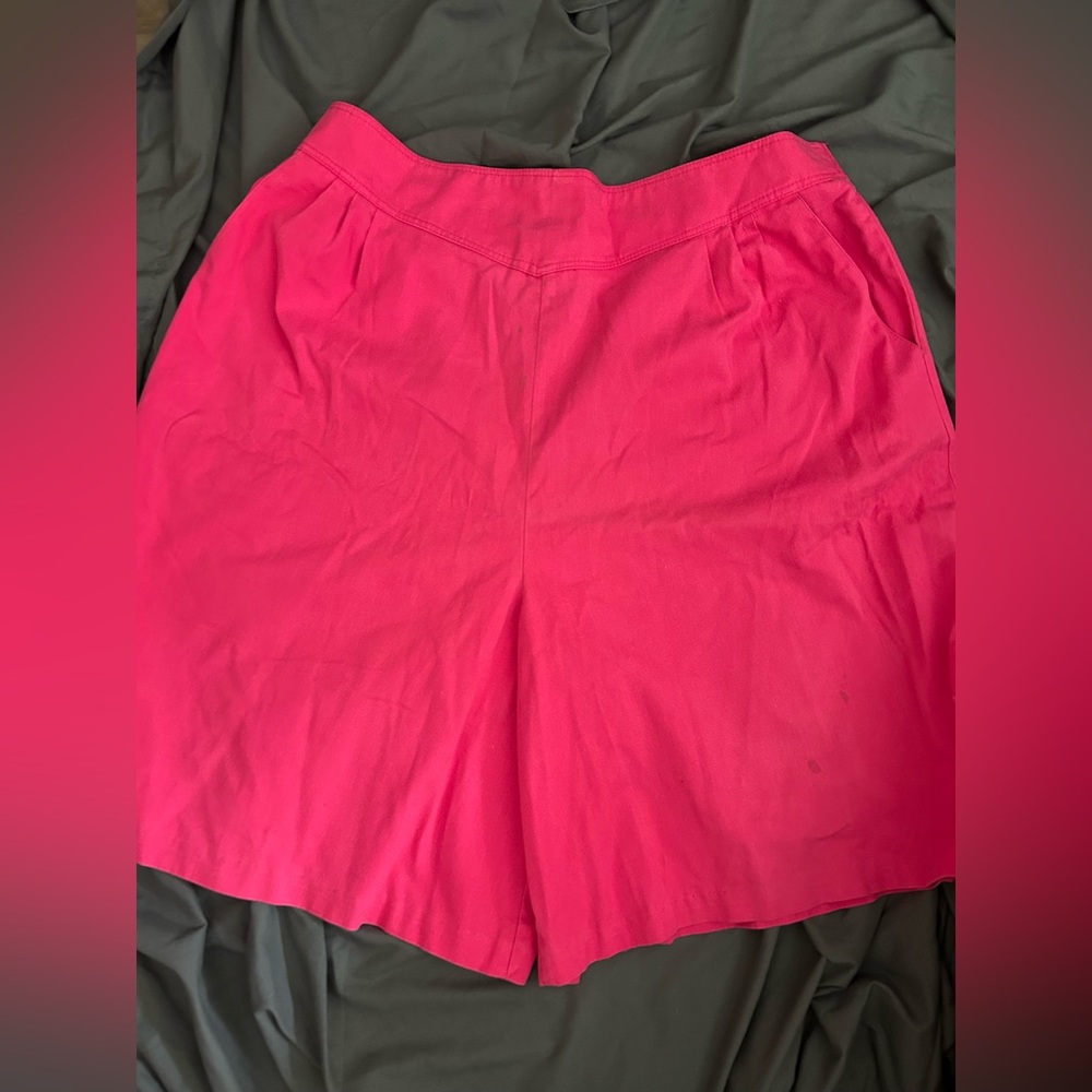 Vintage High-Waist Pink Women's Shorts